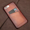 Antique Lamb Leather iPhone Card Case - Semper Fi Leather