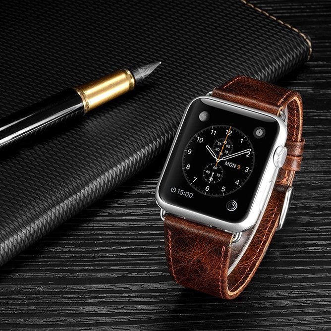 Genuine Leather Apple Watch Strap - Semper Fi Leather