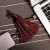 Leather Tassel Lightning Cable Keychain - Semper Fi Leather