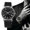 Luxury Top Brand Men Watch Retro Design Leather Band Analog Alloy Quartz Stainless Steel Business Wrist Watch relogio masculino - Semper Fi Leather