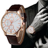 New fashion watches men's quartz watches 2017 men's watch Business leather watches men relogio masculino Montre Hombre #515 - Semper Fi Leather