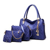 4pcs Women's Leather Handbags Top Handle Shoulder Bag + Tote Bag + Crossbody Bag + Wallet - Semper Fi Leather