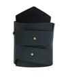 Black Faux Leather Bracelet - Semper Fi Leather