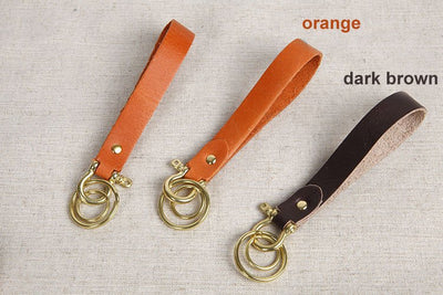 Handcrafted Ultra-Strong Leather Keychain - Semper Fi Leather
