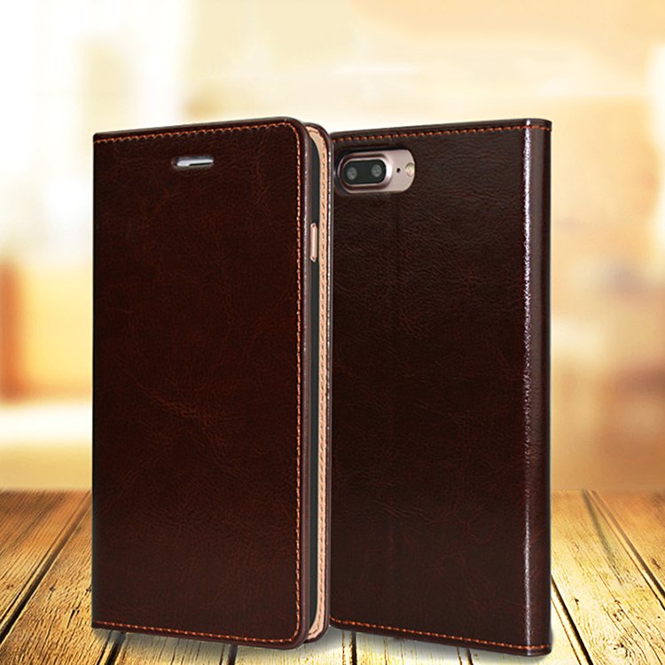 Orange Leather iPhone Wallet Case - Semper Fi Leather