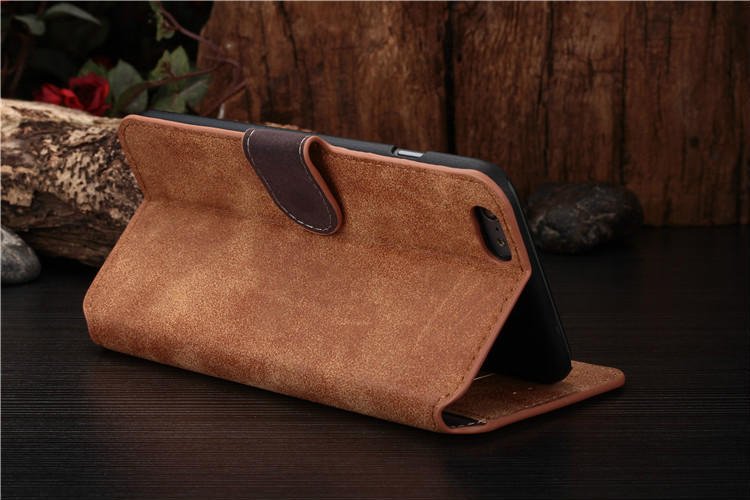 Brown Leather iPhone Wallet Case - Semper Fi Leather