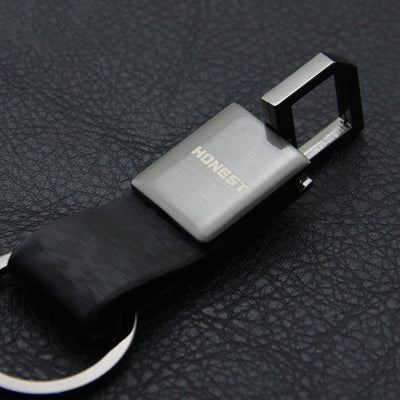 Geometric Leather Keychain - Semper Fi Leather