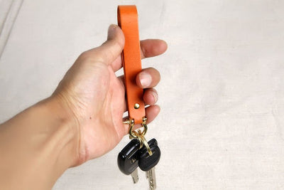 Handcrafted Ultra-Strong Leather Keychain - Semper Fi Leather