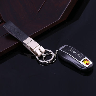 Luxury Leather Strap Keychain - Semper Fi Leather