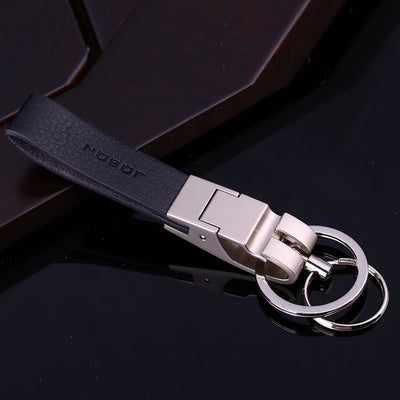 Luxury Leather Strap Keychain - Semper Fi Leather