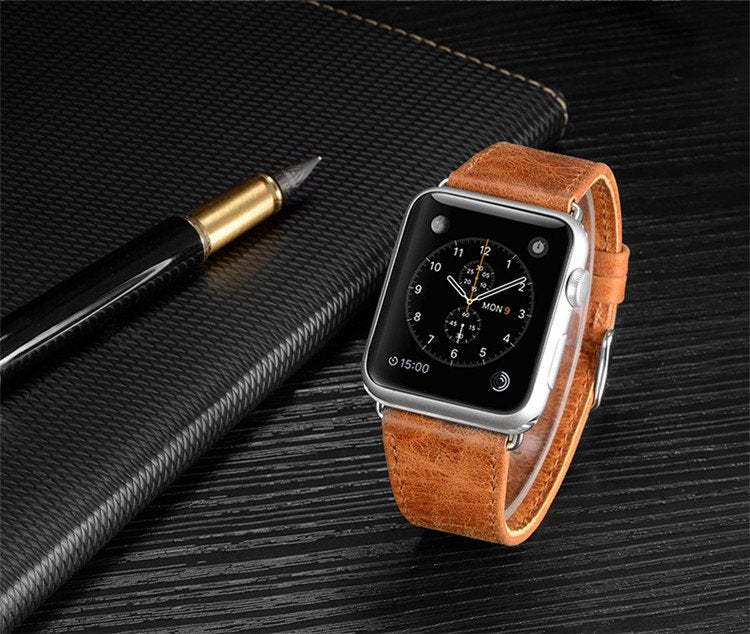 Genuine Leather Apple Watch Strap - Semper Fi Leather