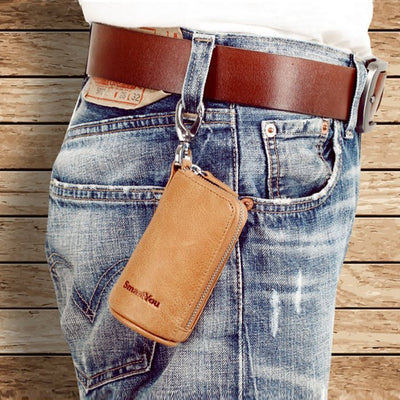 Leather Keychain Wallet - Semper Fi Leather