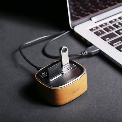 Genuine Leather Usb Hub - Semper Fi Leather