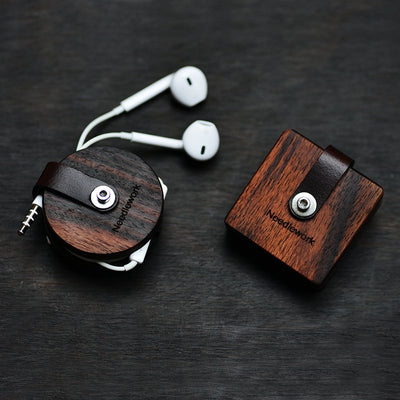 Leather Earphone Cable Organizer - Semper Fi Leather