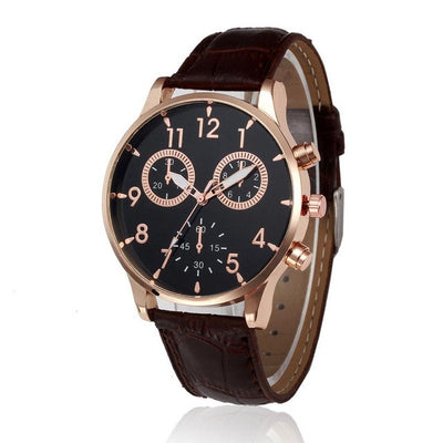 High Quality Business Men Watch Retro Design Leather Analog Alloy Quartz Wrist Watch Luminous Sport Men Wrist Watch reloj hombre - Semper Fi Leather