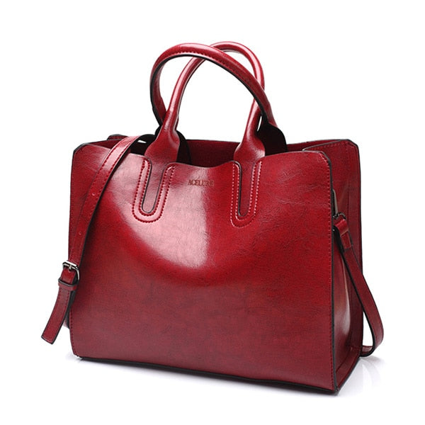 ACELURE Leather Handbags Big Women Bag High Quality Casual Female Bags Trunk Tote Spanish Brand Shoulder Bag Ladies Large Bolsos - Semper Fi Leather