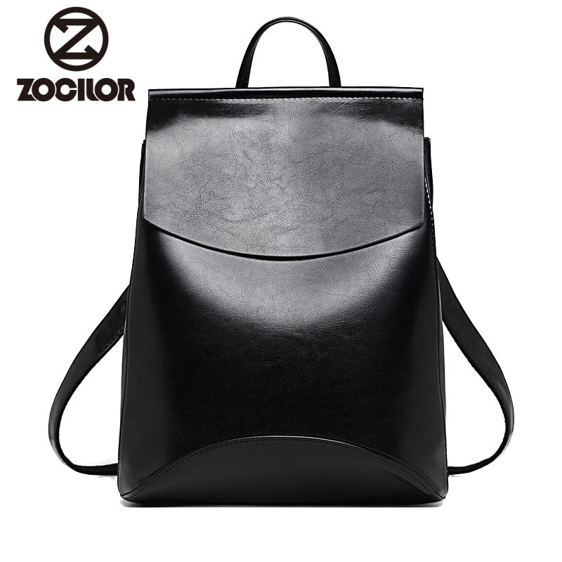Fashion Women Backpack High Quality Youth Leather Backpacks for Teenage Girls Female School Shoulder Bag Bagpack mochila - Semper Fi Leather