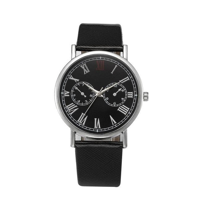 Luxury Top Brand Men Watch Retro Design Leather Band Analog Alloy Quartz Stainless Steel Business Wrist Watch relogio masculino - Semper Fi Leather