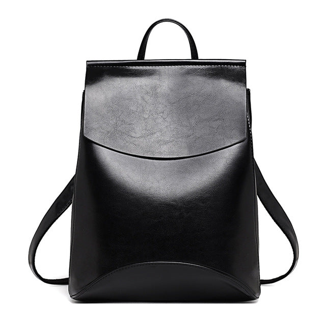 Fashion Women Backpack High Quality Youth Leather Backpacks for Teenage Girls Female School Shoulder Bag Bagpack mochila - Semper Fi Leather