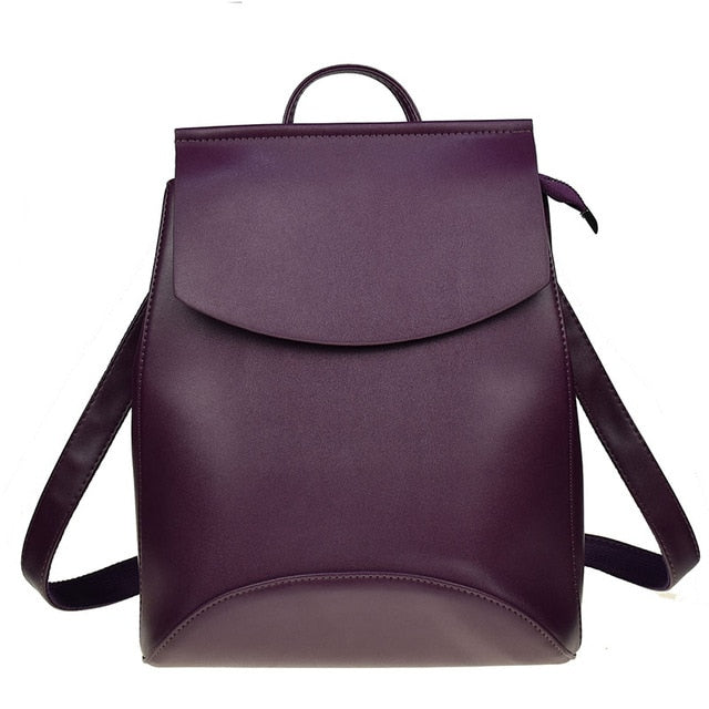 Fashion Women Backpack High Quality Youth Leather Backpacks for Teenage Girls Female School Shoulder Bag Bagpack mochila - Semper Fi Leather