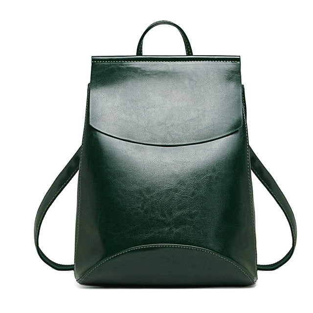 Fashion Women Backpack High Quality Youth Leather Backpacks for Teenage Girls Female School Shoulder Bag Bagpack mochila - Semper Fi Leather