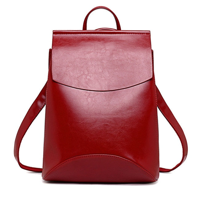 Fashion Women Backpack High Quality Youth Leather Backpacks for Teenage Girls Female School Shoulder Bag Bagpack mochila - Semper Fi Leather