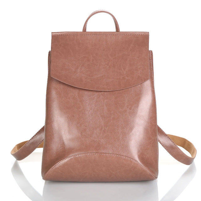Fashion Women Backpack High Quality Youth Leather Backpacks for Teenage Girls Female School Shoulder Bag Bagpack mochila - Semper Fi Leather