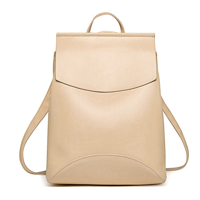 Fashion Women Backpack High Quality Youth Leather Backpacks for Teenage Girls Female School Shoulder Bag Bagpack mochila - Semper Fi Leather
