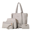 Women Bag Set Top-Handle Big Capacity Female Tassel Handbag Fashion Shoulder Bag Purse Ladies PU Leather Crossbody Bag - Semper Fi Leather