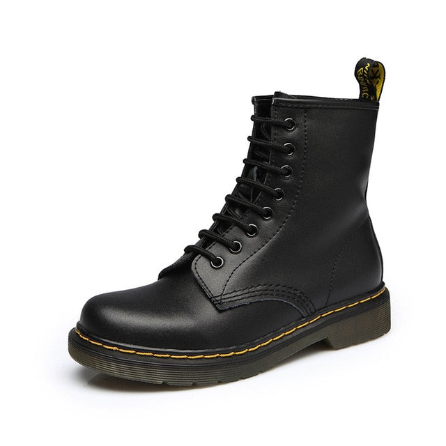 2018 Boots Women Genuine Leather Shoes For Winter Boots Shoes Woman Fashion Warm Genuine Leather Botas Mujer Female Ankle Boots - Semper Fi Leather