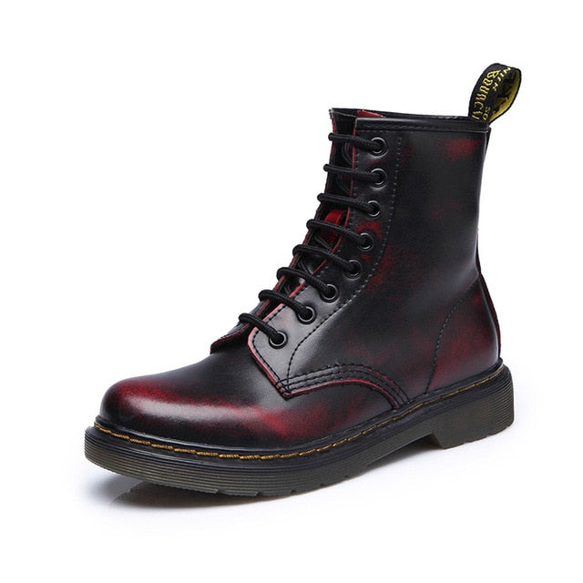 2018 Boots Women Genuine Leather Shoes For Winter Boots Shoes Woman Fashion Warm Genuine Leather Botas Mujer Female Ankle Boots - Semper Fi Leather
