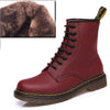 2018 Boots Women Genuine Leather Shoes For Winter Boots Shoes Woman Fashion Warm Genuine Leather Botas Mujer Female Ankle Boots - Semper Fi Leather
