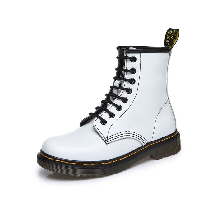 2018 Boots Women Genuine Leather Shoes For Winter Boots Shoes Woman Fashion Warm Genuine Leather Botas Mujer Female Ankle Boots - Semper Fi Leather