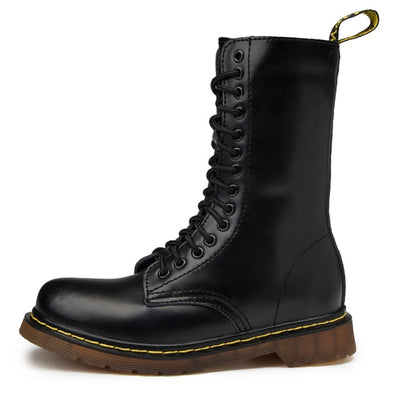 Lovers Popular Motocycle Boots Size 35-46 Men Winter High-Top Martens Boots Men Leather For Men Casual Luxury Military Boot Army - Semper Fi Leather