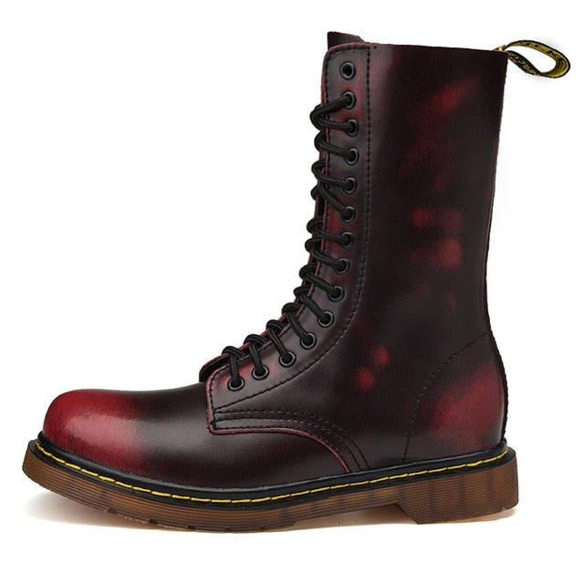 Lovers Popular Motocycle Boots Size 35-46 Men Winter High-Top Martens Boots Men Leather For Men Casual Luxury Military Boot Army - Semper Fi Leather